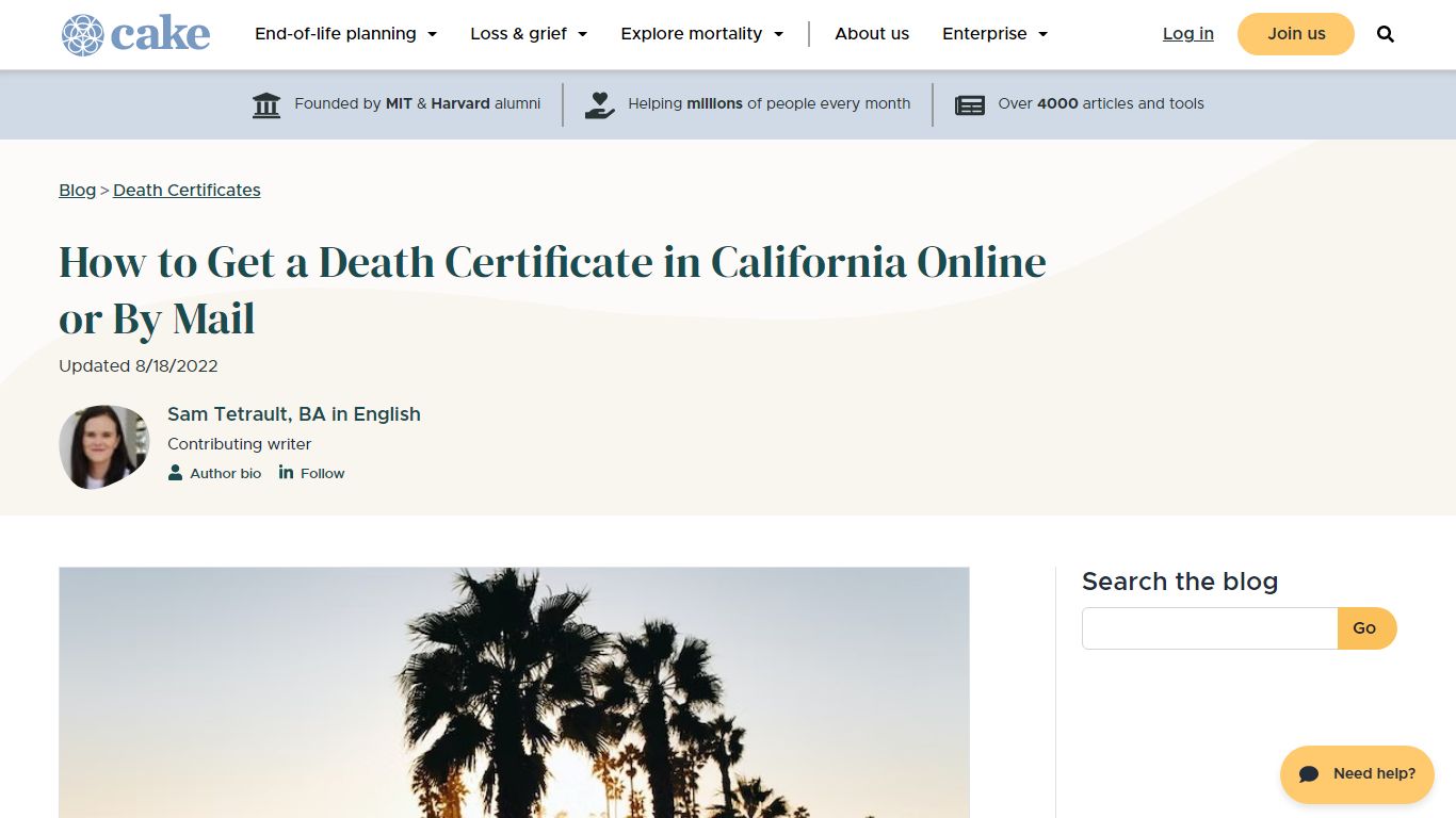 How to Request a Death Certificate in California Online or By Mail ...